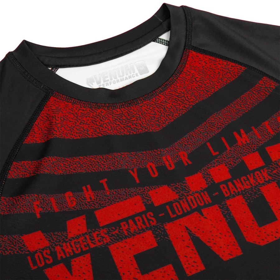 venum signature rashguard - Μακριά μανίκια - ΜαύροΚόκκινο