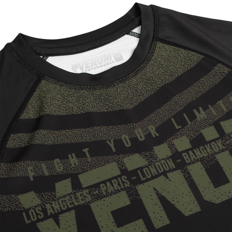 venum signature rashguard - Μακριά μανίκια - ΜαύροΧακί - Αποκλειστικό