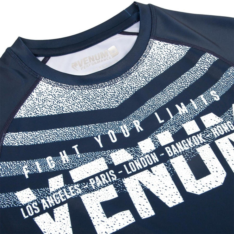 venum signature rashguard - Μακριά Μανίκια - ΜπλεΛευκό