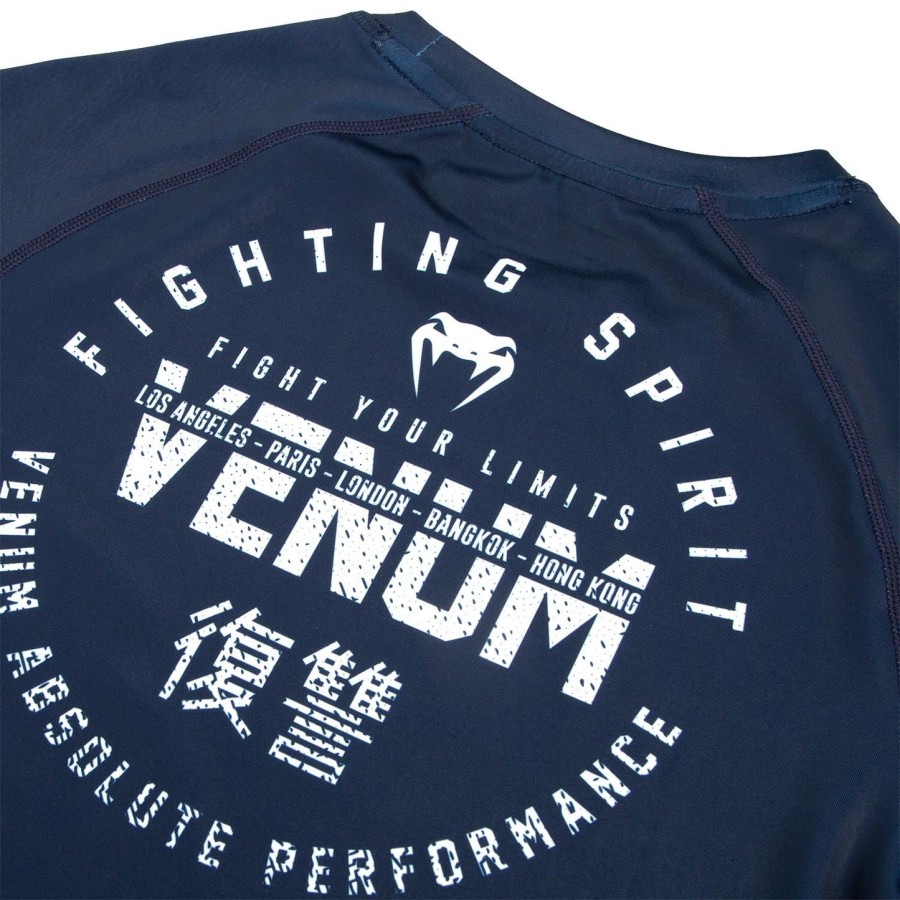 venum signature rashguard - Μακριά Μανίκια - ΜπλεΛευκό