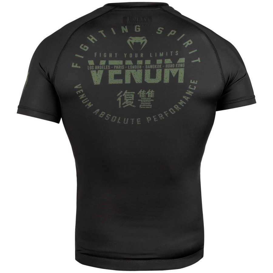venum signature rashguard - Κοντά μανίκια - ΜαύροΧακί - Αποκλειστικό