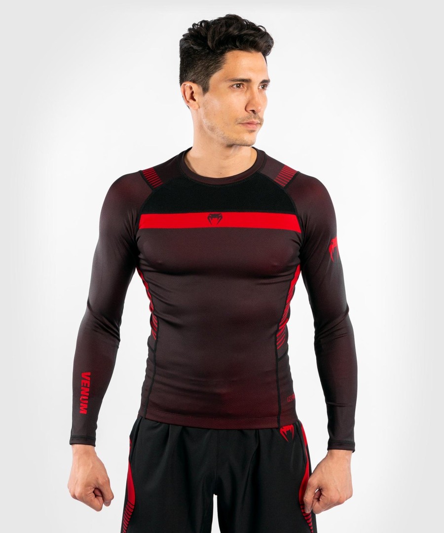 venum nogi 3.0 rashguard - Μακριά μανίκια - ΜαύροΚόκκινο