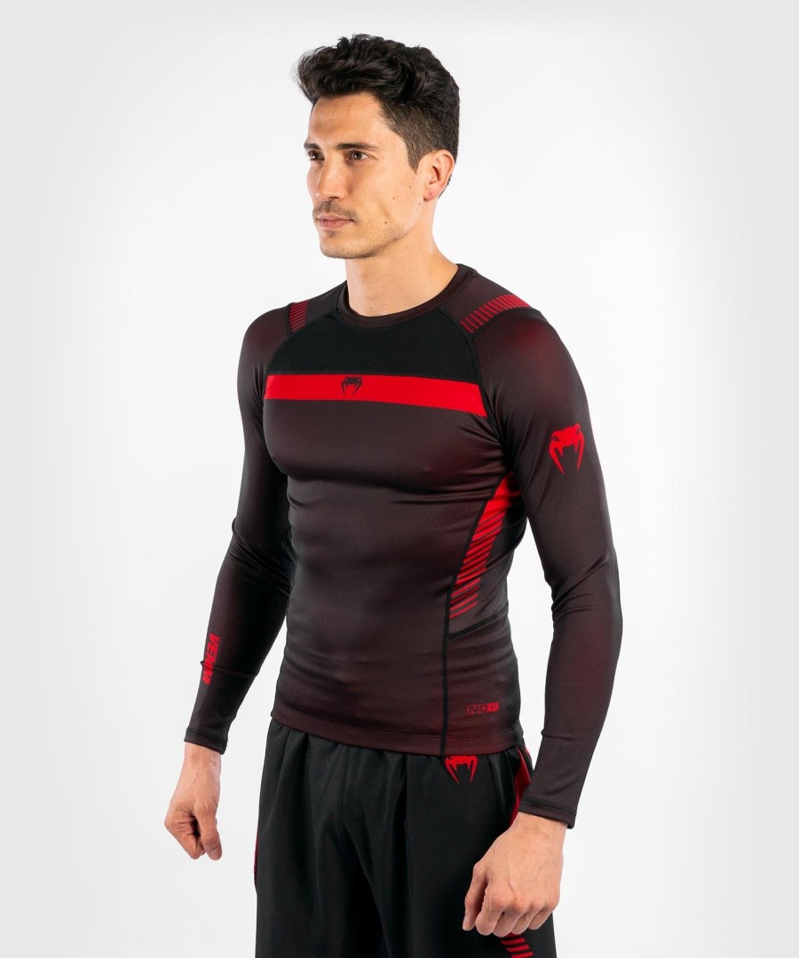 venum nogi 3.0 rashguard - Μακριά μανίκια - ΜαύροΚόκκινο