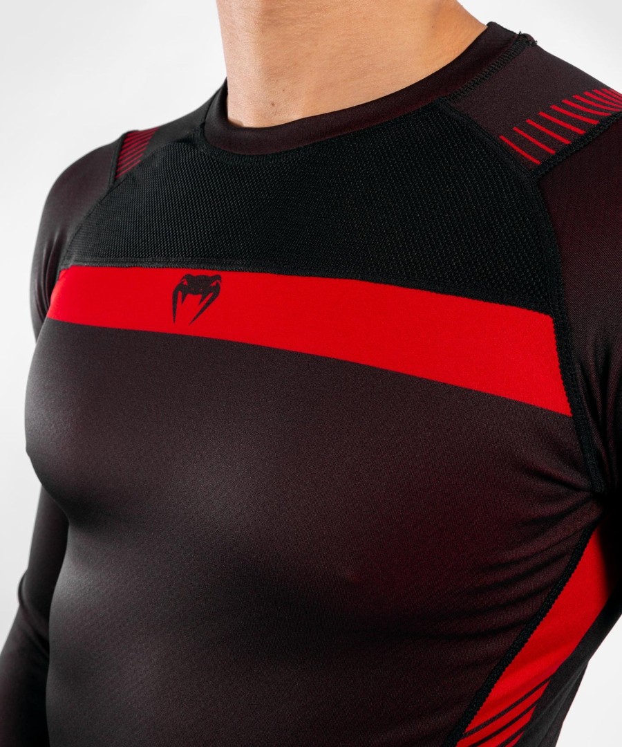 venum nogi 3.0 rashguard - Μακριά μανίκια - ΜαύροΚόκκινο