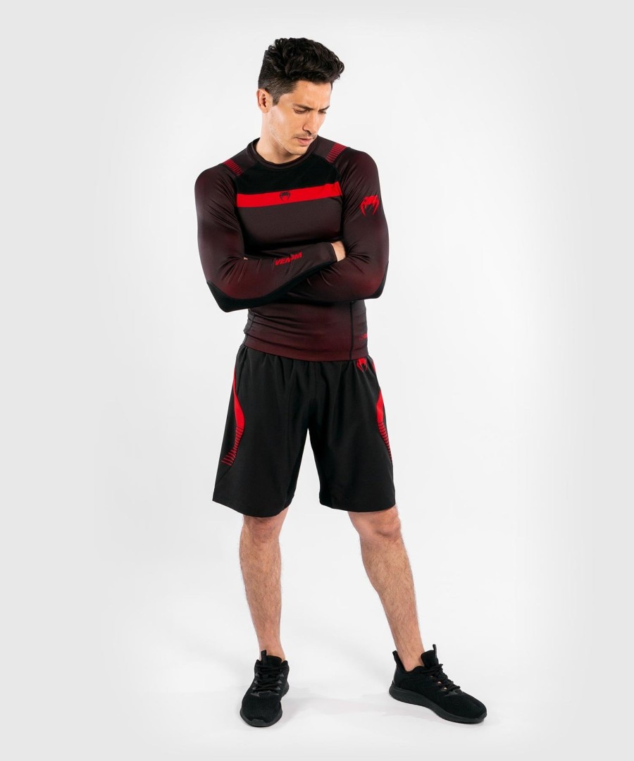 venum nogi 3.0 rashguard - Μακριά μανίκια - ΜαύροΚόκκινο