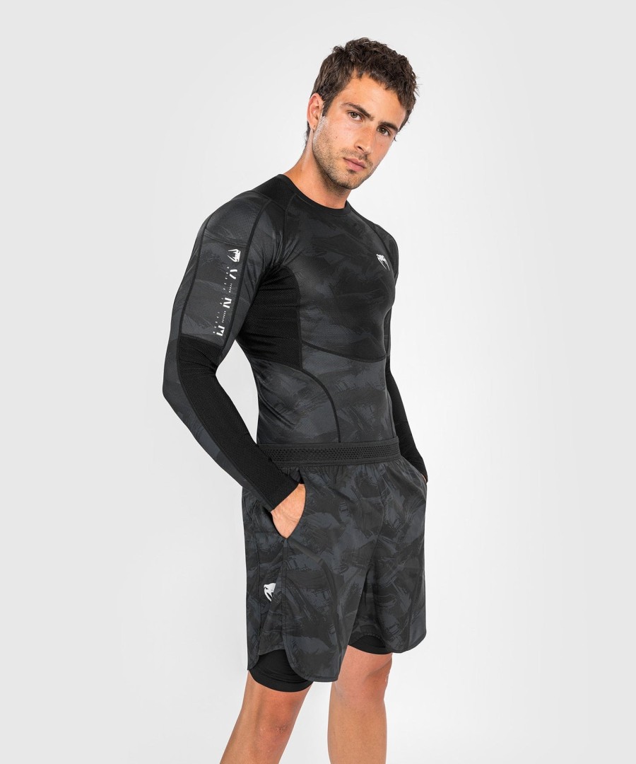 venum electron 3.0 rashguard - Μακριά μανίκια - Μαύρο