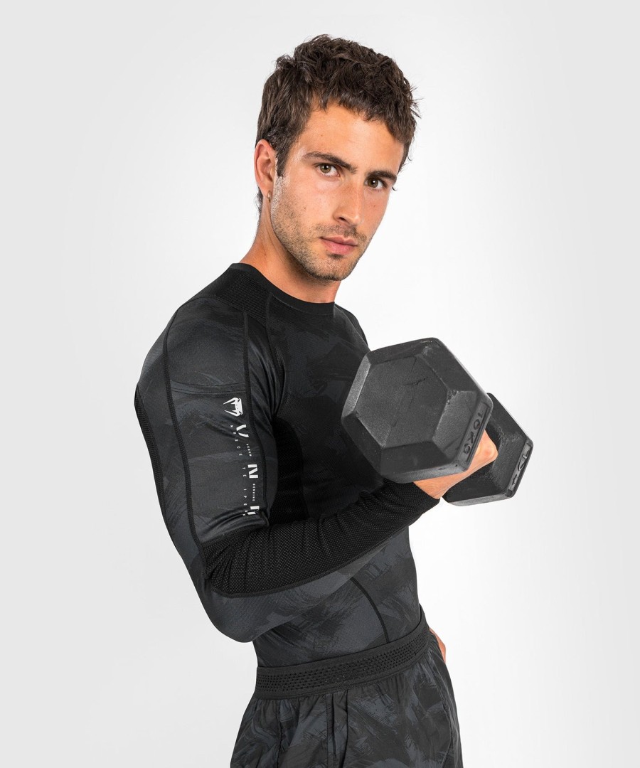 venum electron 3.0 rashguard - Μακριά μανίκια - Μαύρο