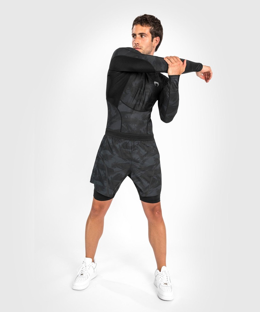 venum electron 3.0 rashguard - Μακριά μανίκια - Μαύρο