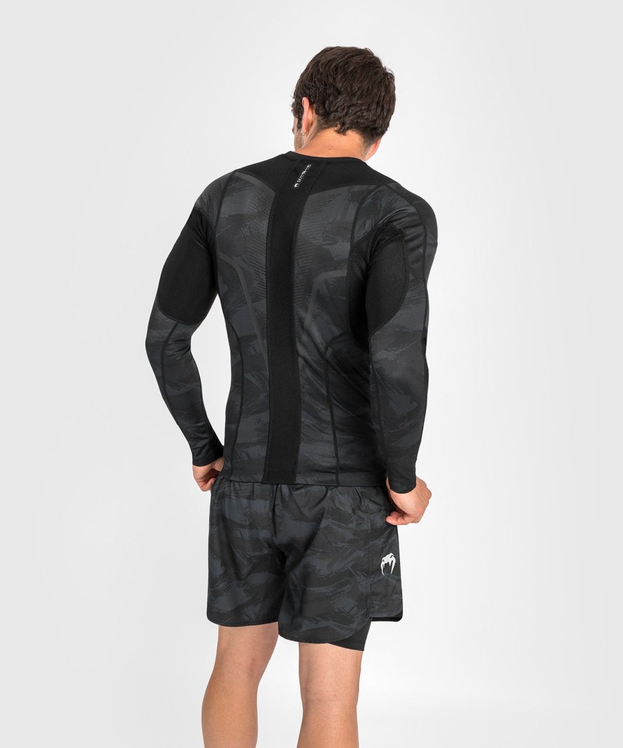 venum electron 3.0 rashguard - Μακριά μανίκια - Μαύρο