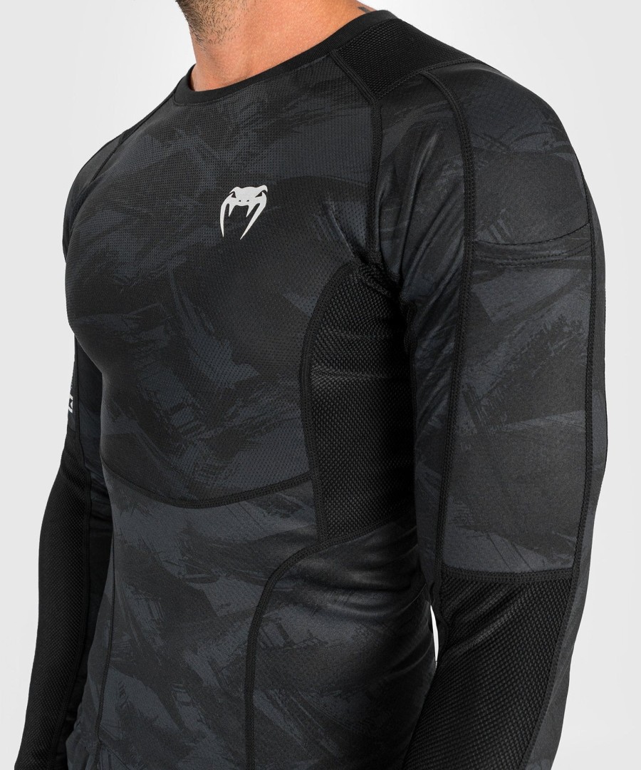 venum electron 3.0 rashguard - Μακριά μανίκια - Μαύρο