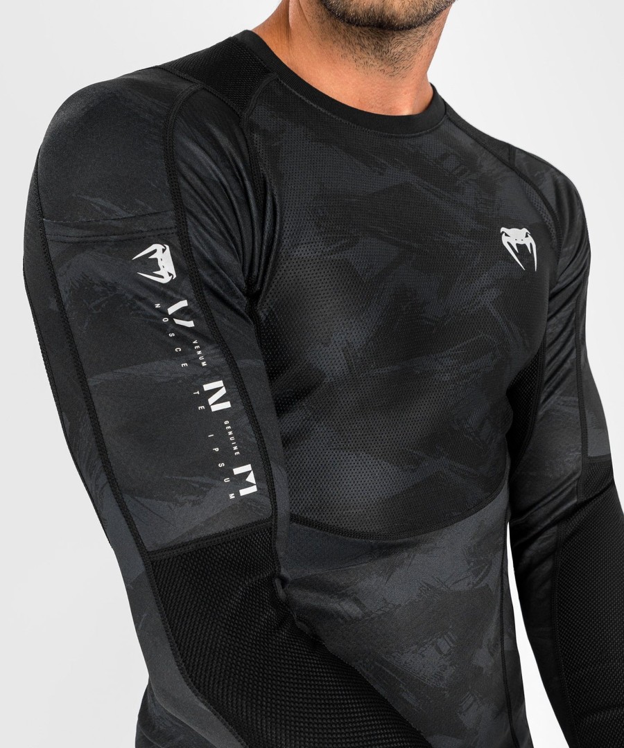 venum electron 3.0 rashguard - Μακριά μανίκια - Μαύρο