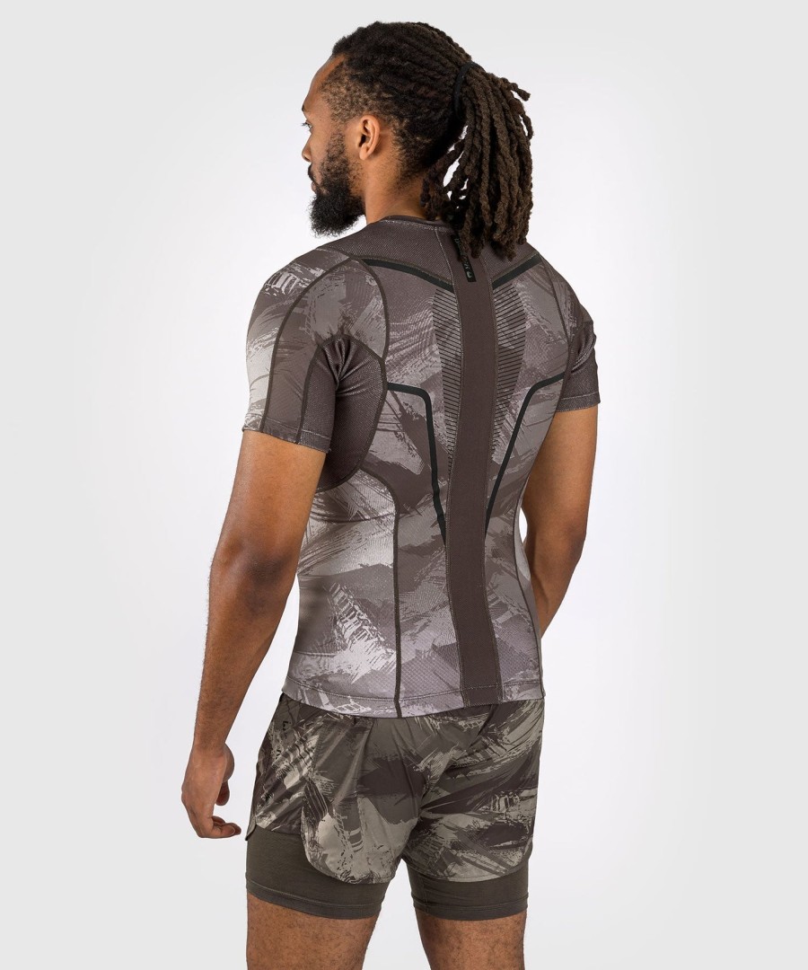 venum electron 3.0 Κοντό Μανίκια rashguard - Άμμος