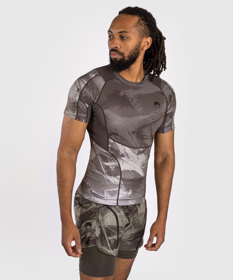 venum electron 3.0 Κοντό Μανίκια rashguard - Άμμος