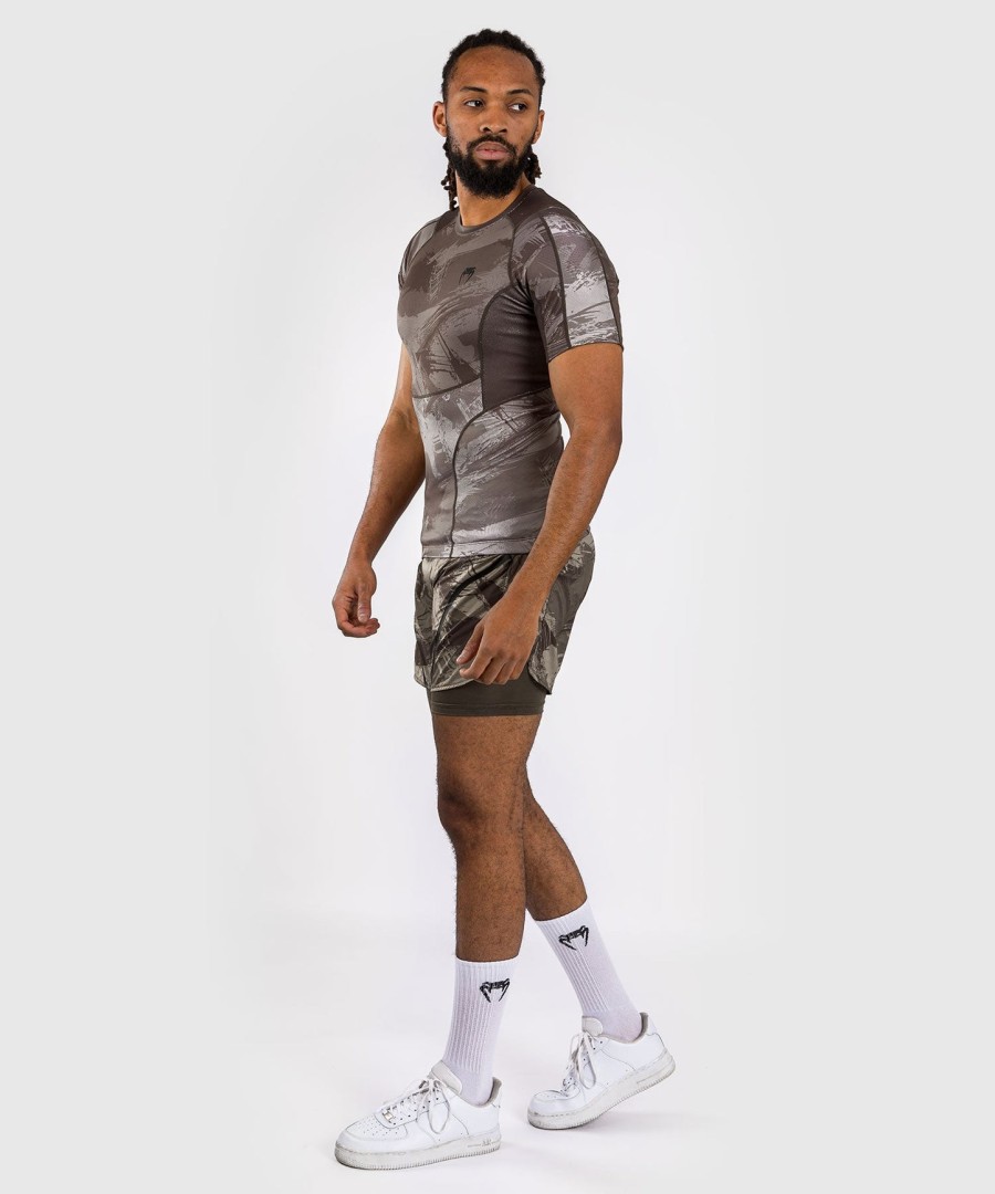venum electron 3.0 Κοντό Μανίκια rashguard - Άμμος