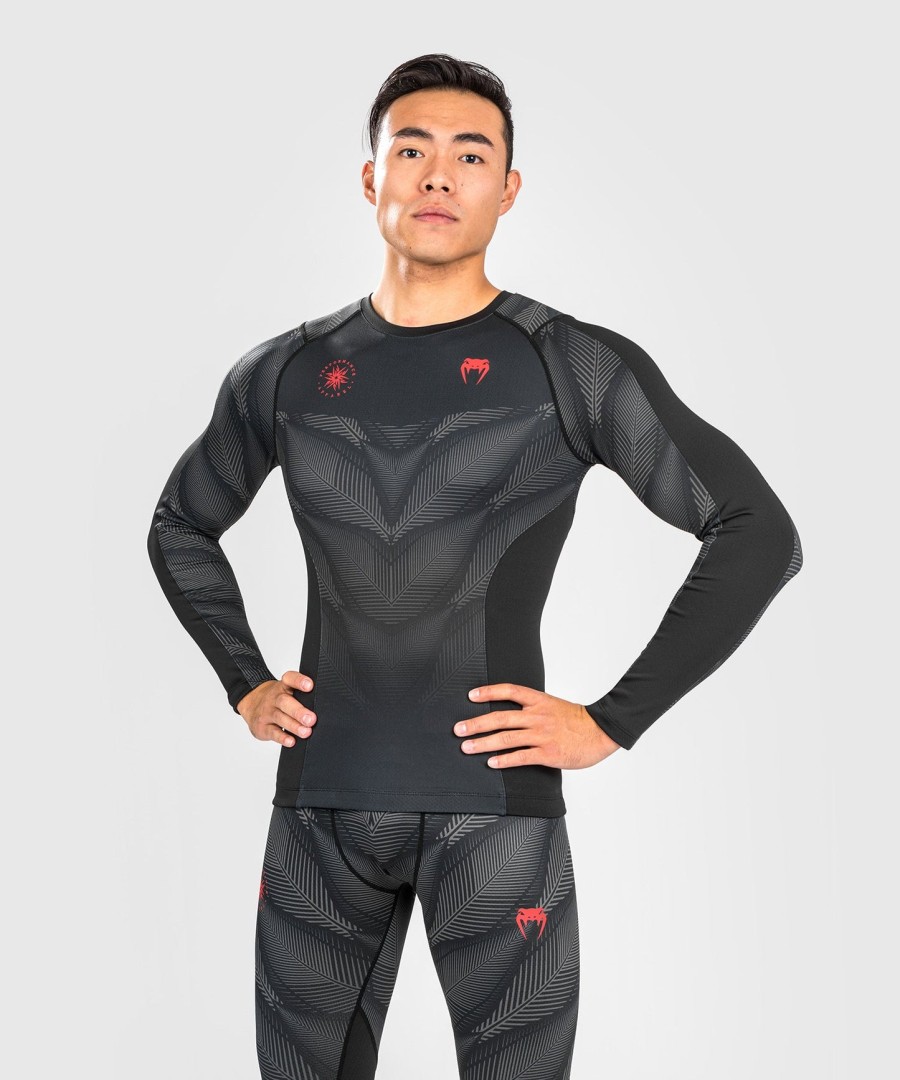 venum phantom rashguard Μακριά Μανίκια - ΜαύροΚόκκινο