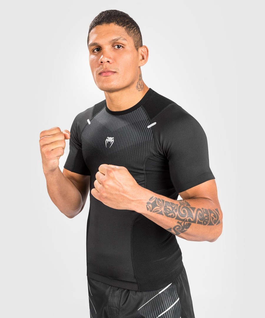 Κοντό μανίκι venum biomecha rashguard - ΜαύροΓκρι