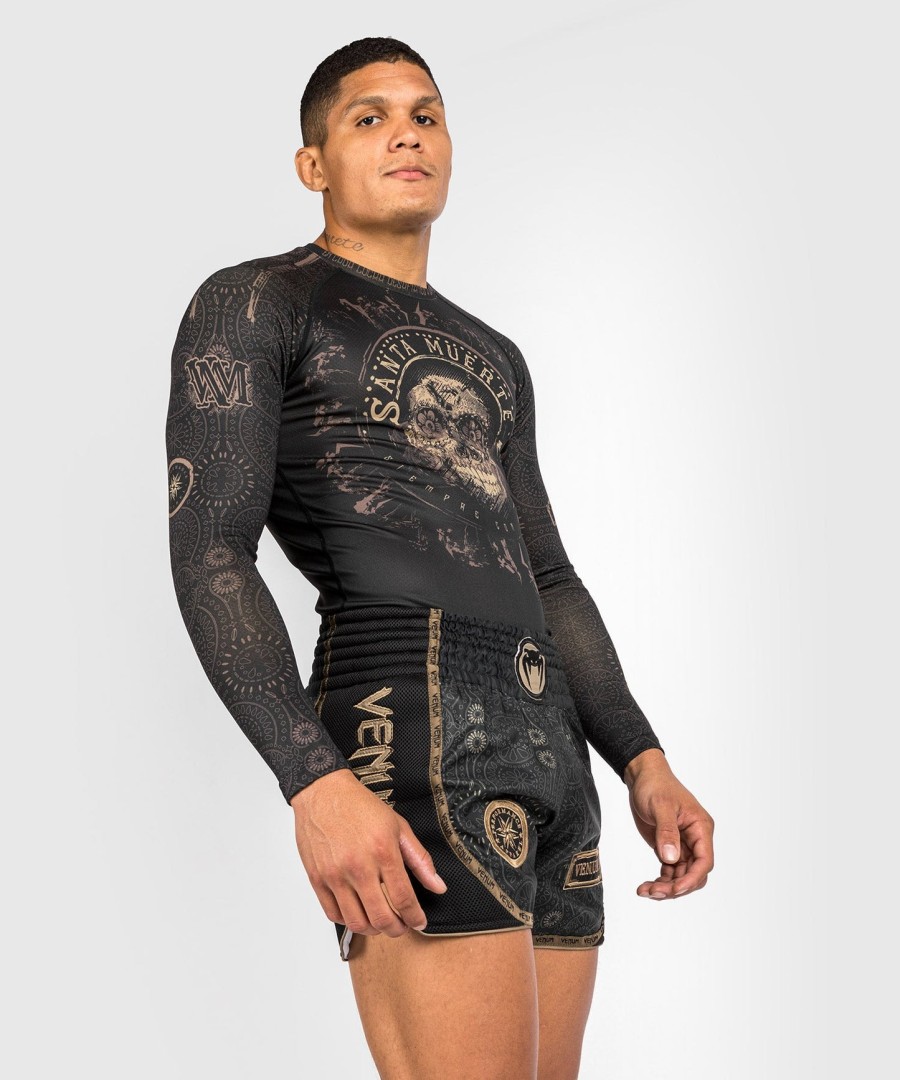 venum santa muerte dark side - Μακρυμάνικο rashguard - ΜαύροΚαφέ