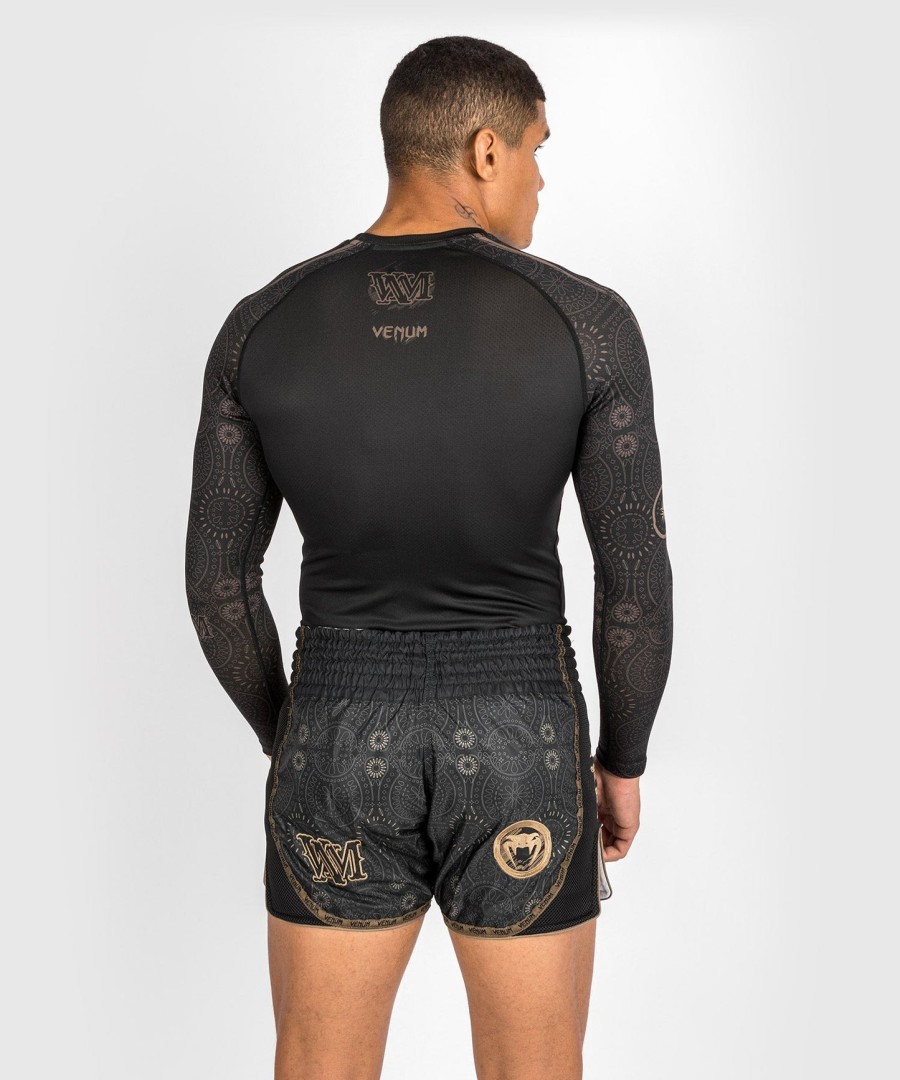 venum santa muerte dark side - Μακρυμάνικο rashguard - ΜαύροΚαφέ