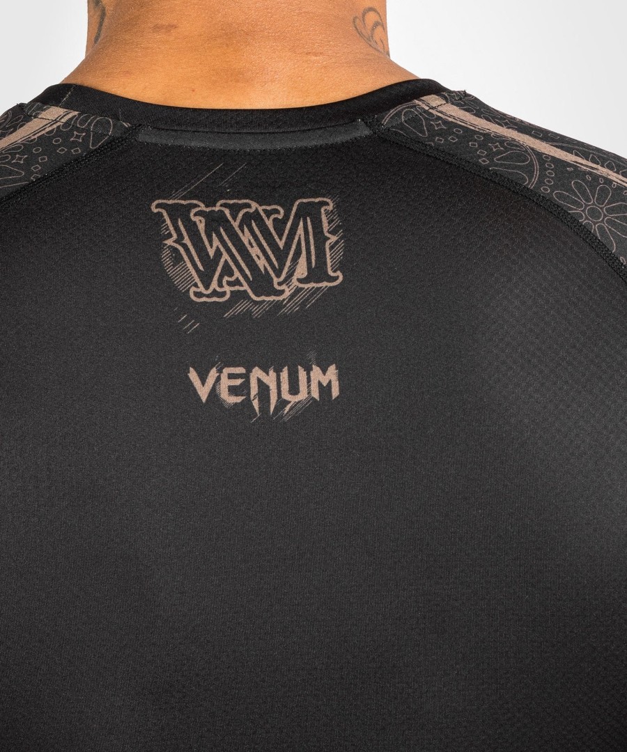 venum santa muerte dark side - Μακρυμάνικο rashguard - ΜαύροΚαφέ