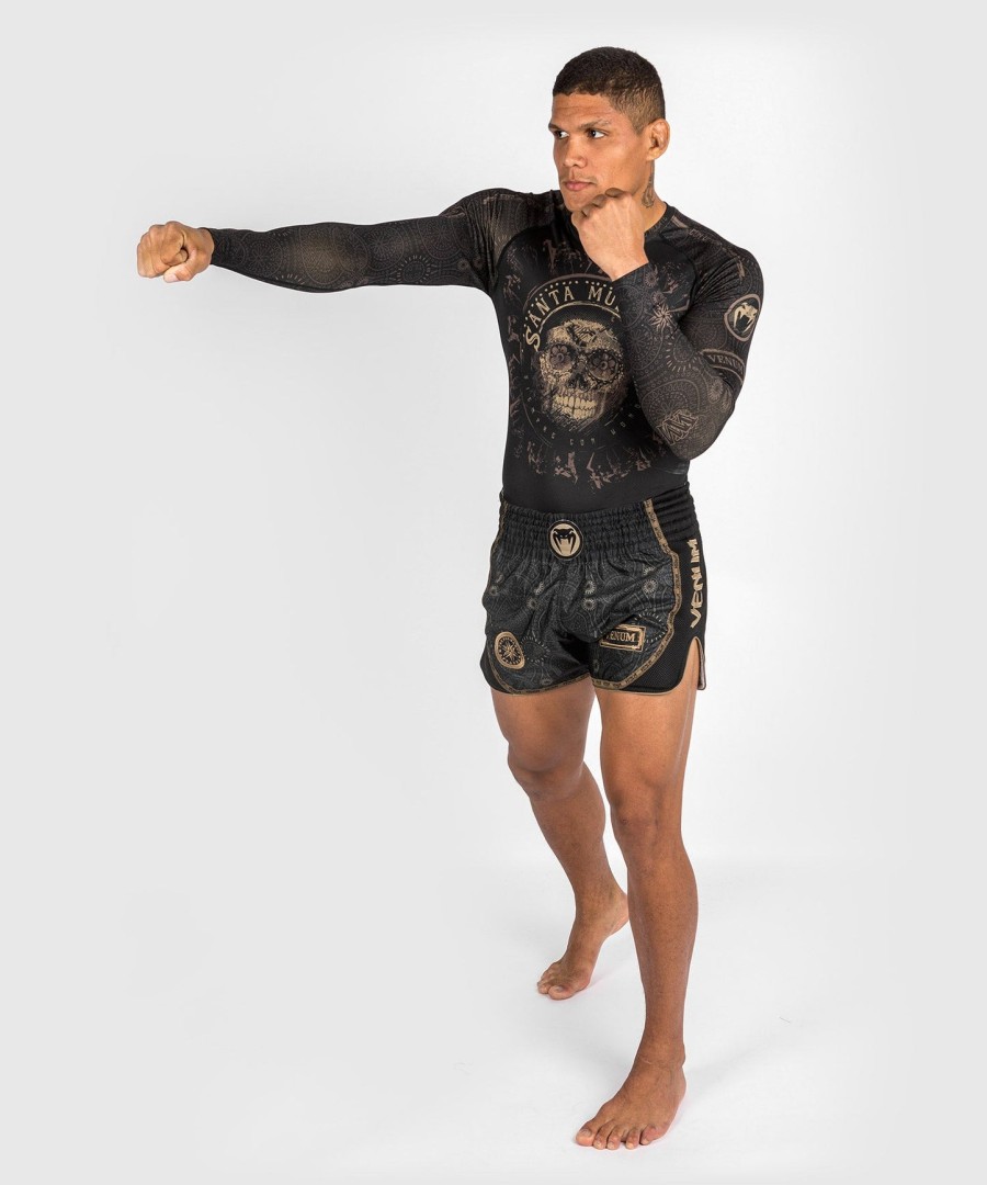 venum santa muerte dark side - Μακρυμάνικο rashguard - ΜαύροΚαφέ