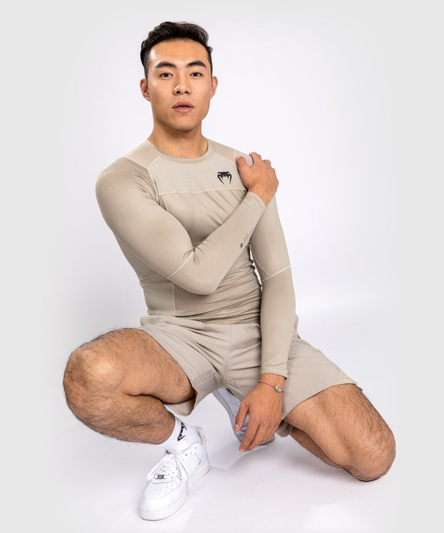 Μακρυμάνικο προστατευτικό venum g-fit air rashguard - Άμμος