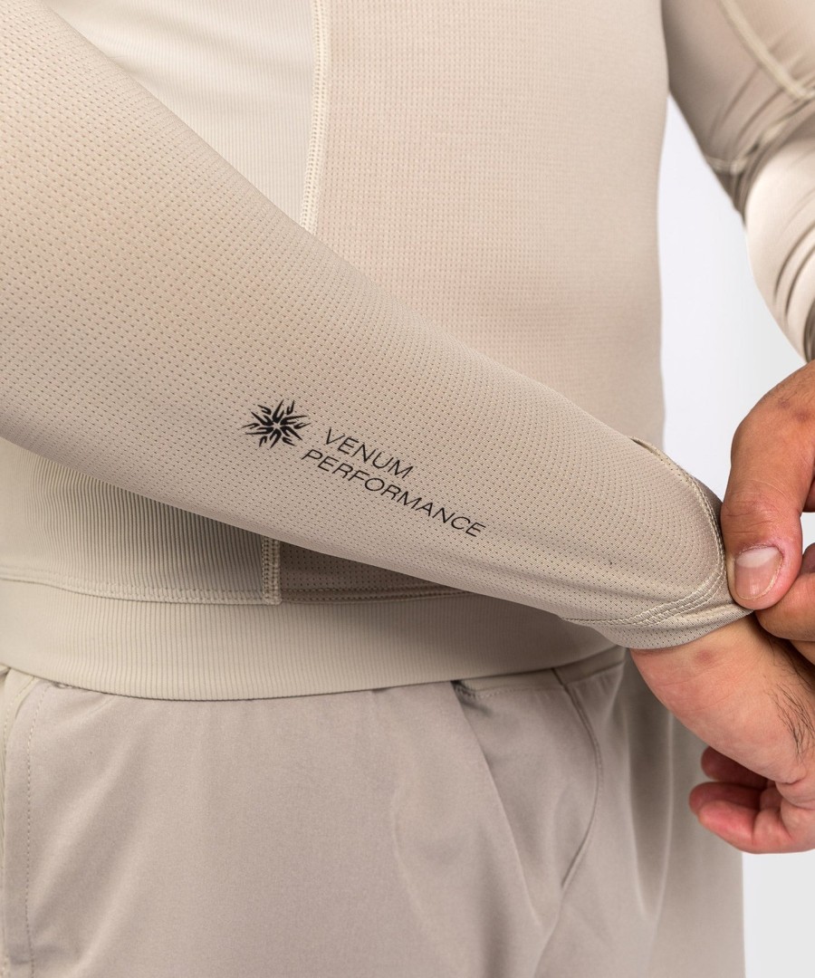 Μακρυμάνικο προστατευτικό venum g-fit air rashguard - Άμμος
