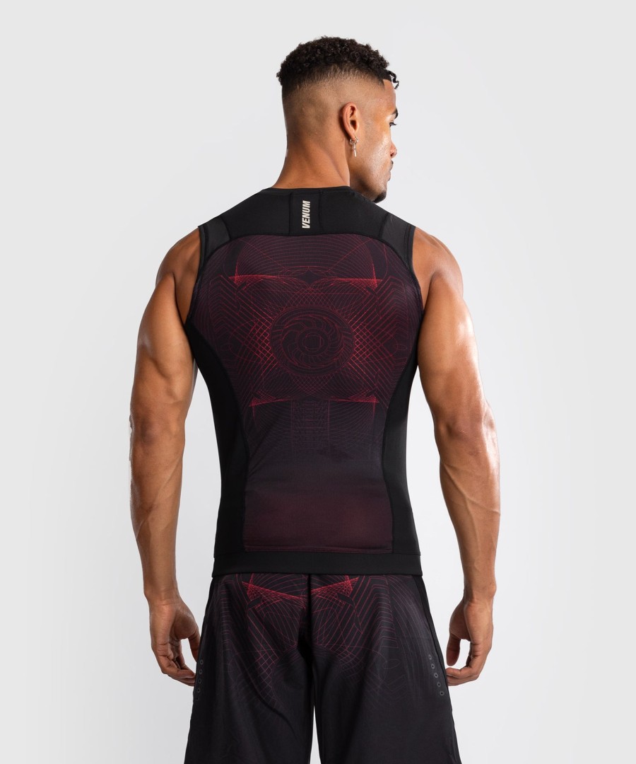venum g-fit air Ανδρικό Αμάνικο Ρούχα - Βαθύ ΜαύροΦωτιά Κόκκινο