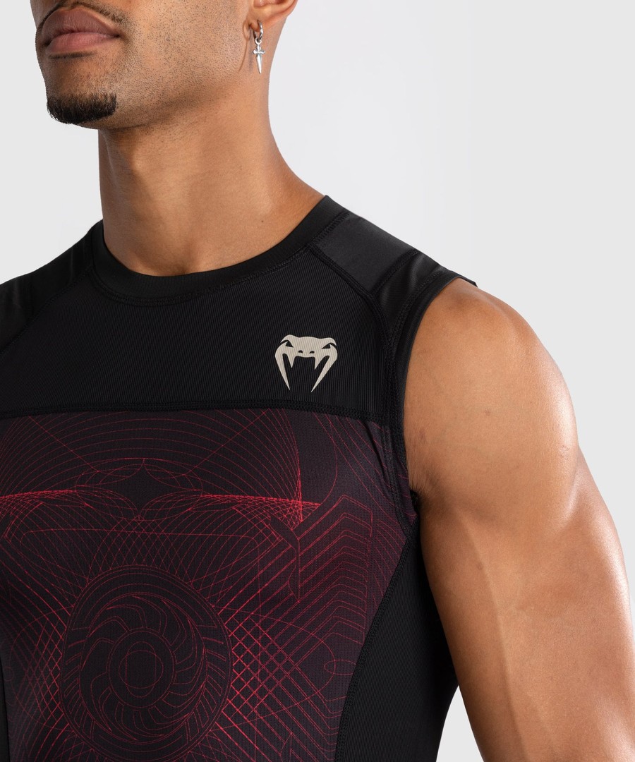 venum g-fit air Ανδρικό Αμάνικο Ρούχα - Βαθύ ΜαύροΦωτιά Κόκκινο