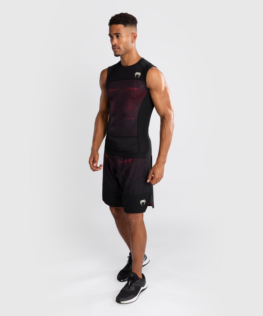 venum g-fit air Ανδρικό Αμάνικο Ρούχα - Βαθύ ΜαύροΦωτιά Κόκκινο