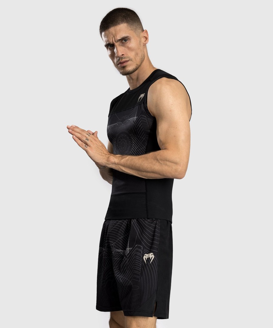 venum g-fit air Ανδρικό Αμάνικο rashguard - Σκούρο Μαύροdesert sand