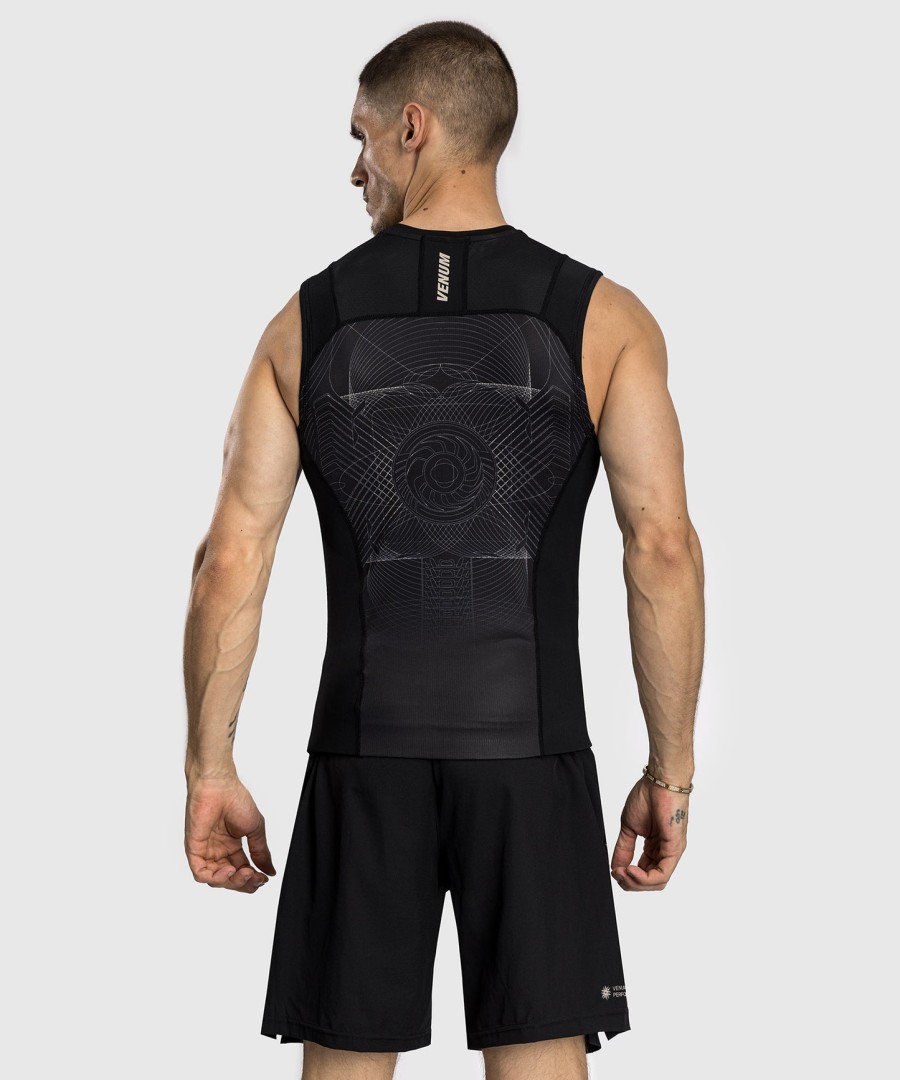 venum g-fit air Ανδρικό Αμάνικο rashguard - Σκούρο Μαύροdesert sand