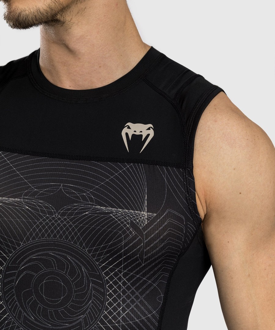 venum g-fit air Ανδρικό Αμάνικο rashguard - Σκούρο Μαύροdesert sand