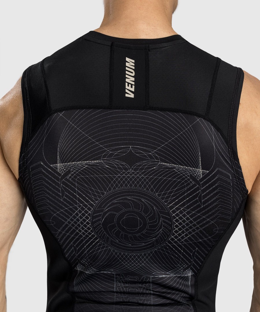 venum g-fit air Ανδρικό Αμάνικο rashguard - Σκούρο Μαύροdesert sand