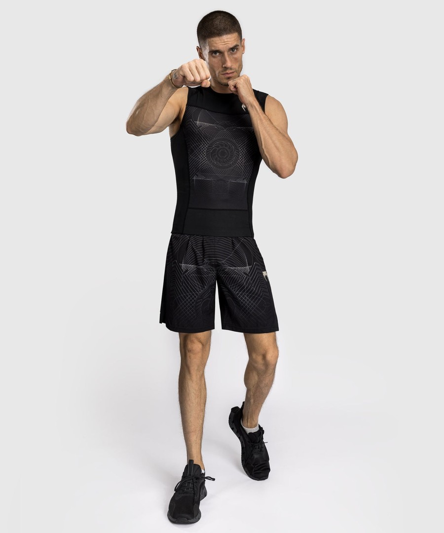 venum g-fit air Ανδρικό Αμάνικο rashguard - Σκούρο Μαύροdesert sand