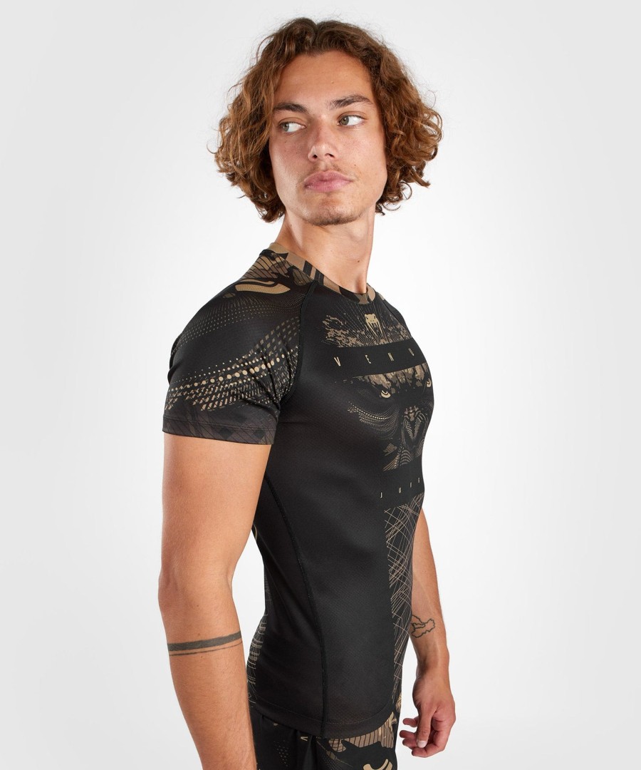 Κοντό μανίκι venum gorilla jungle rashguard - ΜαύροΆμμου