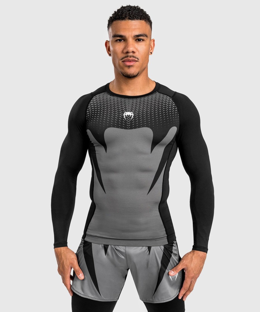 venum attack Ανδρικό Μακρυμάνικο rashguard - ΜαύροΓκρι