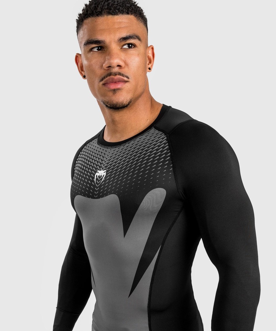 venum attack Ανδρικό Μακρυμάνικο rashguard - ΜαύροΓκρι
