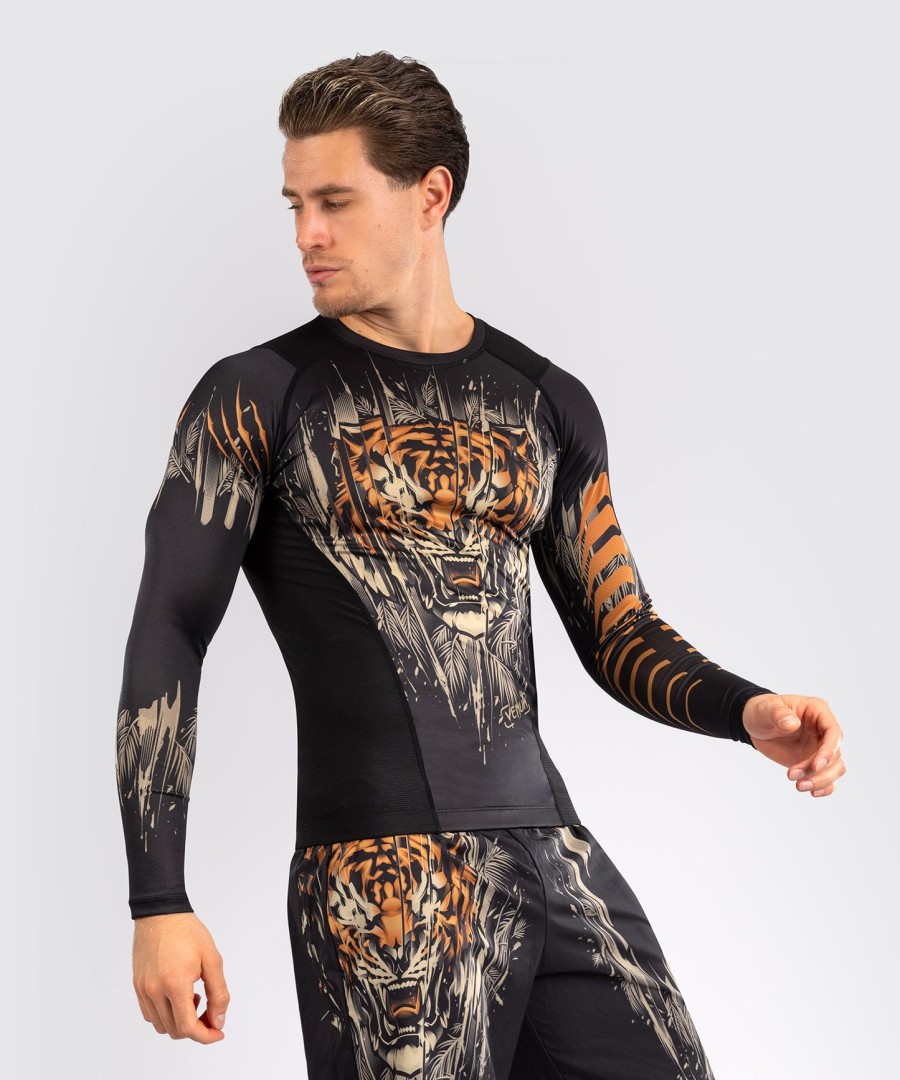 venum tiger Ανδρικό Μακρυμάνικο Ρούχα - ΜαύροΝέον Πορτοκαλί