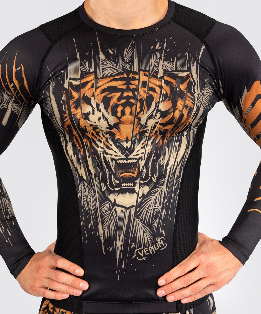venum tiger Ανδρικό Μακρυμάνικο Ρούχα - ΜαύροΝέον Πορτοκαλί