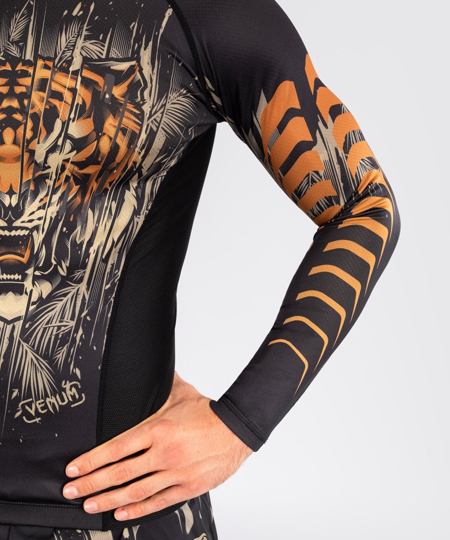 venum tiger Ανδρικό Μακρυμάνικο Ρούχα - ΜαύροΝέον Πορτοκαλί