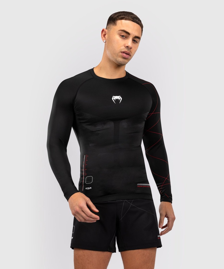 Μακρυμάνικη μάσκα venum tactical xt για άνδρες - ΜαύροΚόκκινο της φωτιάς
