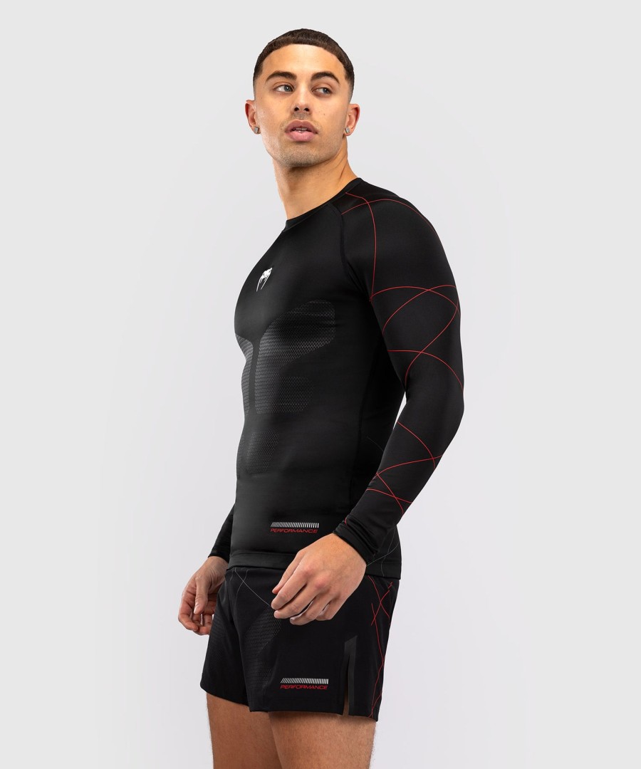 Μακρυμάνικη μάσκα venum tactical xt για άνδρες - ΜαύροΚόκκινο της φωτιάς