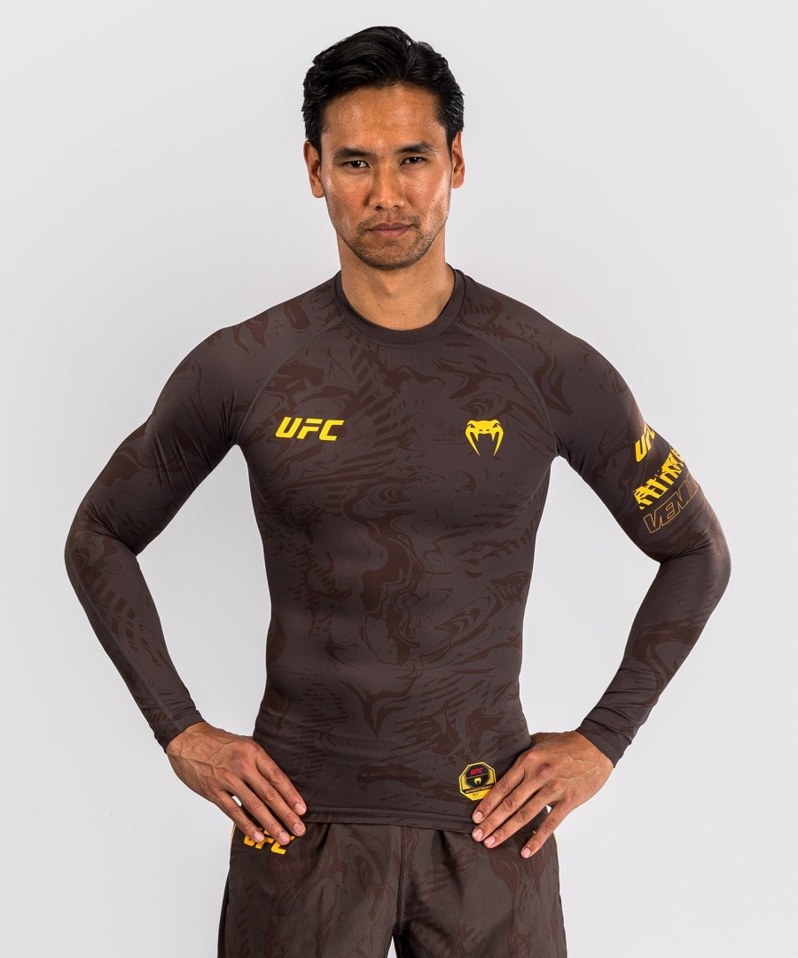 ufc fusion από venum fight week Ανδρικό Μακρυμάνικο Ρούχα performance - earthen brown