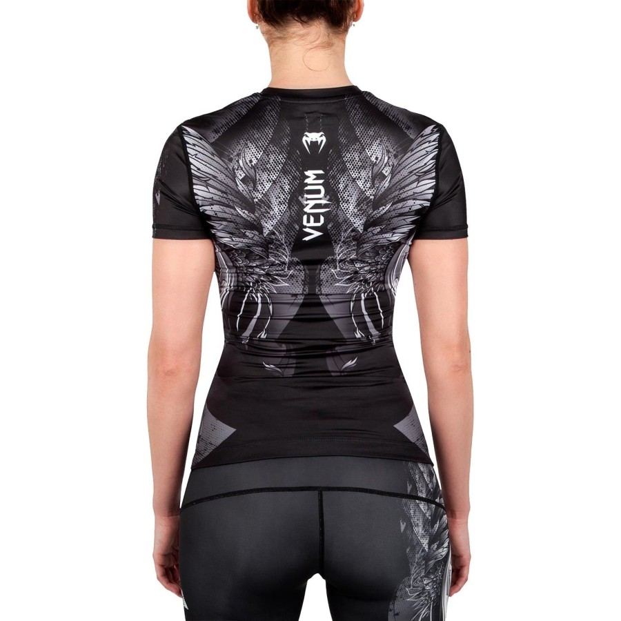 venum phoenix rashguard - Κοντά μανίκια - ΜαύροΛευκό - Για γυναίκες