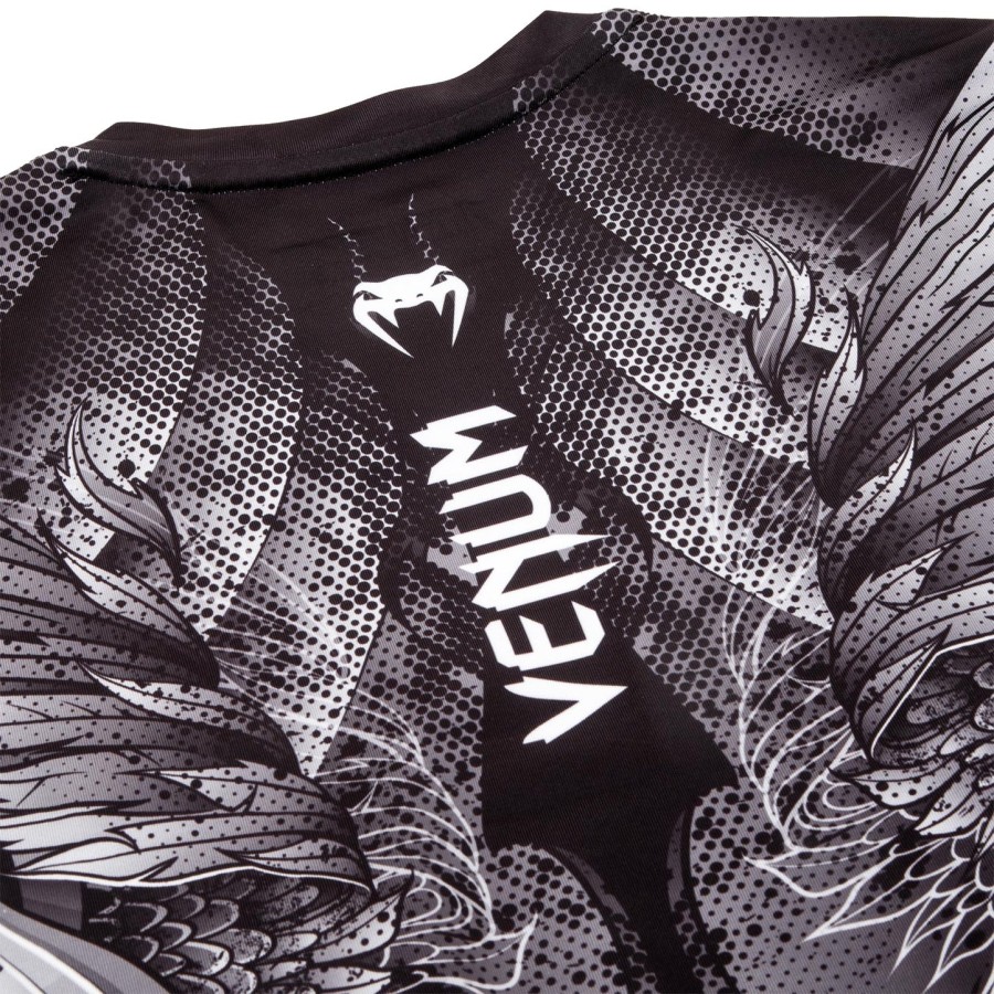 venum phoenix rashguard - Κοντά μανίκια - ΜαύροΛευκό - Για γυναίκες