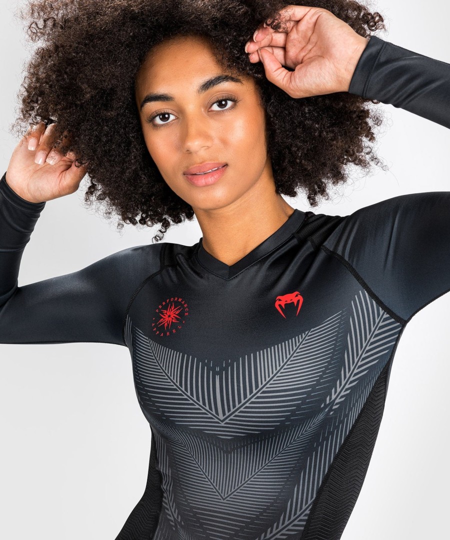 venum phantom rashguard με μακριά μανίκια - Για γυναίκες - ΜαύροΚόκκινο