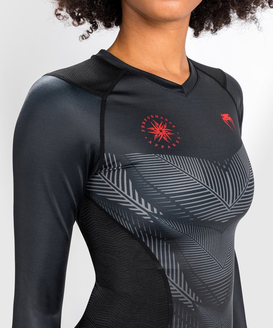 venum phantom rashguard με μακριά μανίκια - Για γυναίκες - ΜαύροΚόκκινο