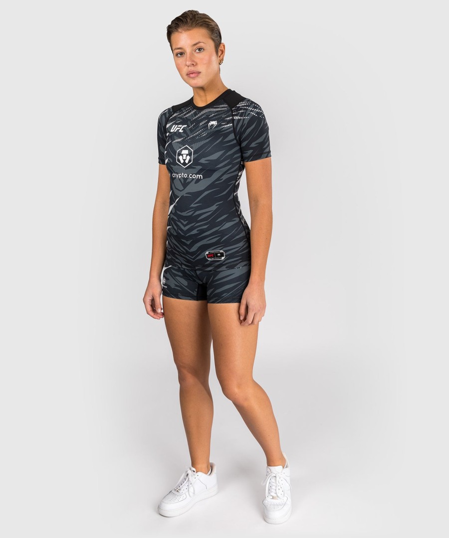 ufc fusion by venum authentic fight night Γυναικείο Μακρυμάνικο Ράτσινγκ με Κοντό Μανίκι - Μαύρο