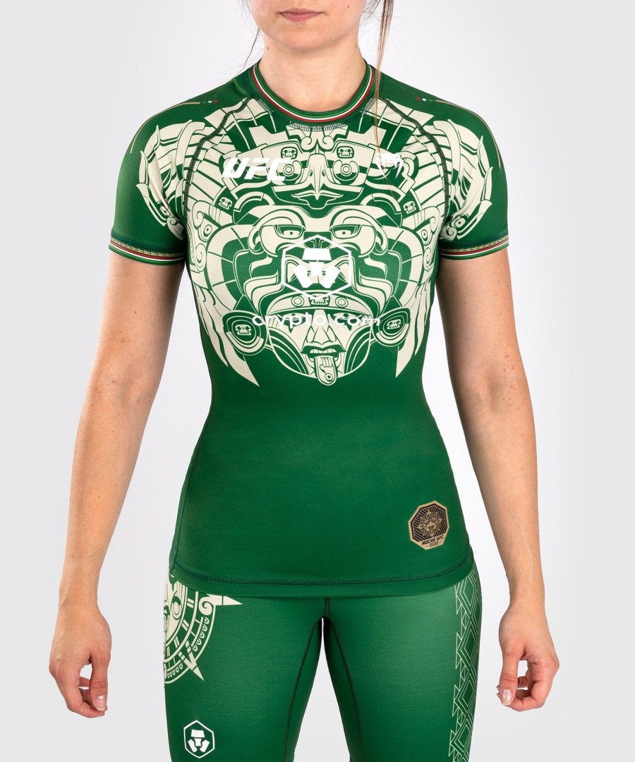 noche ufc by venum authentic fight night Γυναικείο Ρούχα με Κοντό Μανίκι - Πράσινο