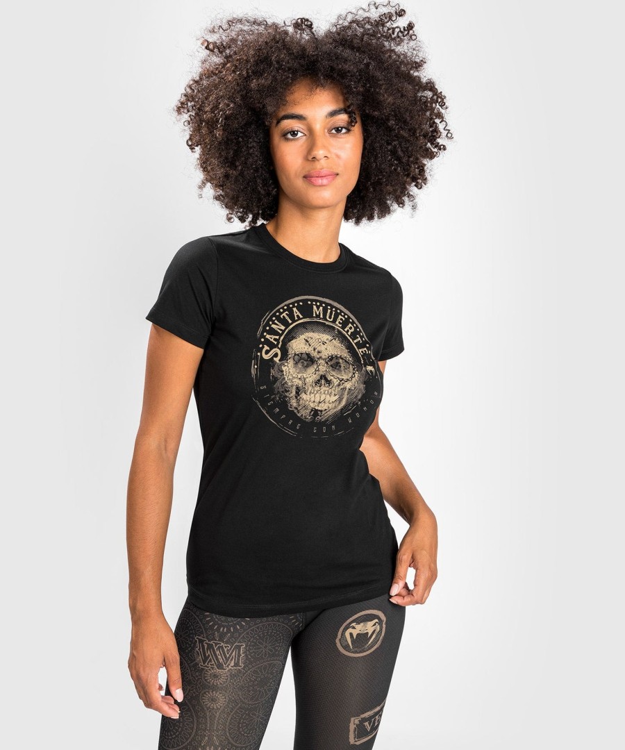 Μπλούζα santa muerte dark side venum woman - ΜαύροΚαφέ